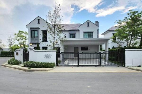 BH4393 ให้เช่าบ้านเดี่ยวหรู NANTAWAN พระราม 9 กรุงเทพกรีฑา Super Luxury 2 ชั้น พร้อมเฟอร์นิเจอร์