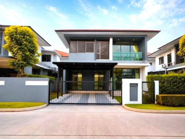 ให้เช่า #บ้านเดี่ยว  หมู่บ้านเศรษฐสิริ กรุงเทพกรีฑา , บ้านรีโทเวทใหม่ #ใกล้รรนานาชาติไบรท์ตัน  095-164-2956  BH